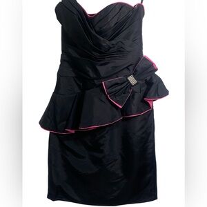 Vintage 80s Nadine Strapless Party Dress